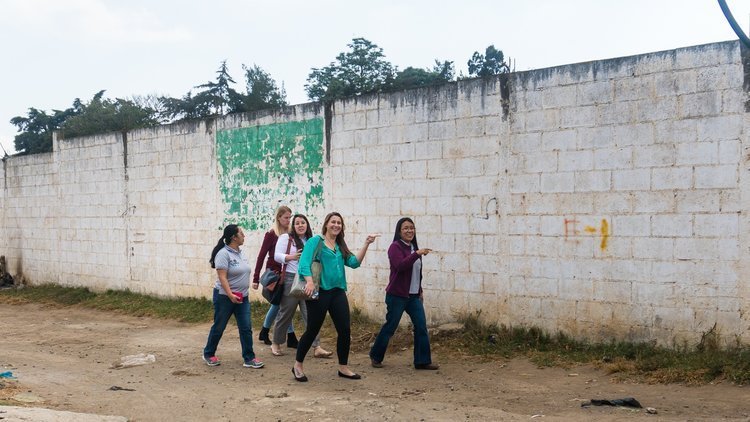 Pionero Philanthropy team on npo site visit