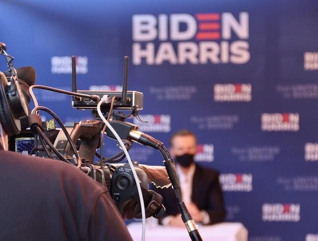 TV Camera Biden Hariss